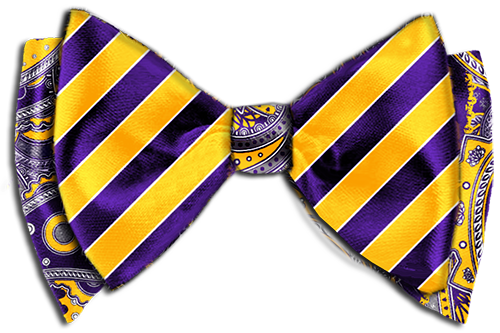 Be The First To Review “design Your Custom Bow Tie-the - Purple Gold Bow Tie (500x333), Png Download
