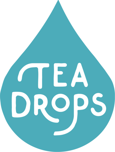 Tea Drops Logo (454x600), Png Download