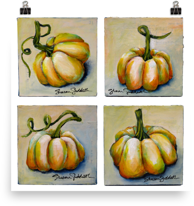 Pumpkin Series Of 4 Mockup Transparent Transparent (1000x1000), Png Download