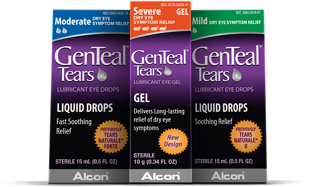 Dryness Hurts - Genteal Tears Eye Drops, Lubricant, Mild - 0.5 Fl Oz (1319x796), Png Download