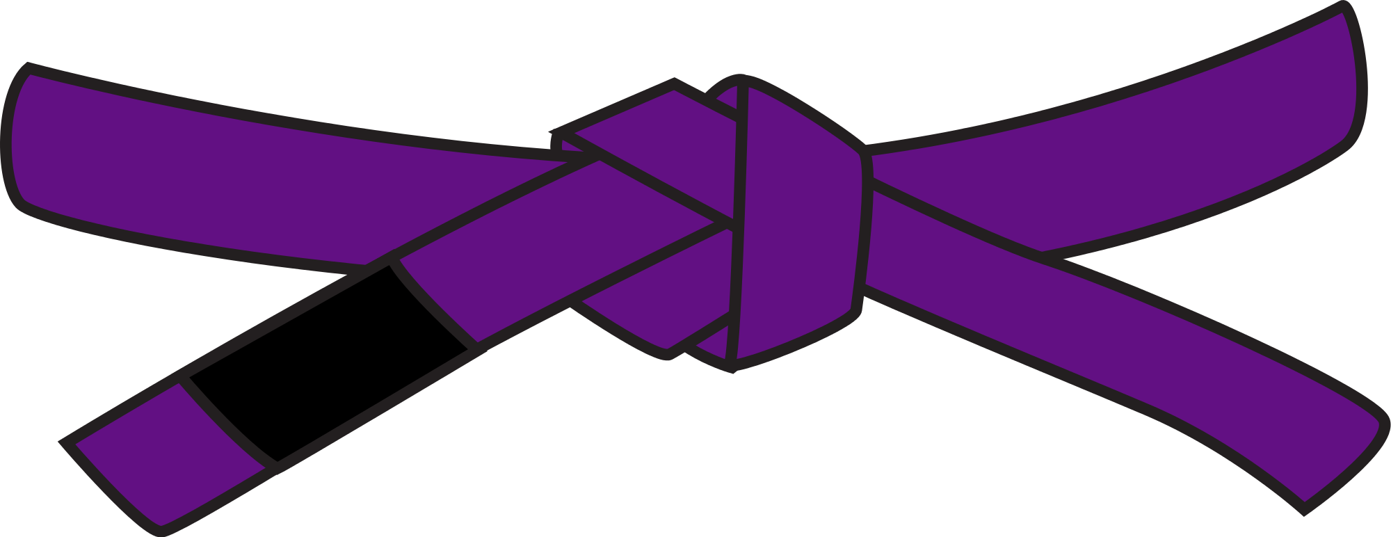 Bow Svg Purple - Karate Red Belt Png (2000x772), Png Download