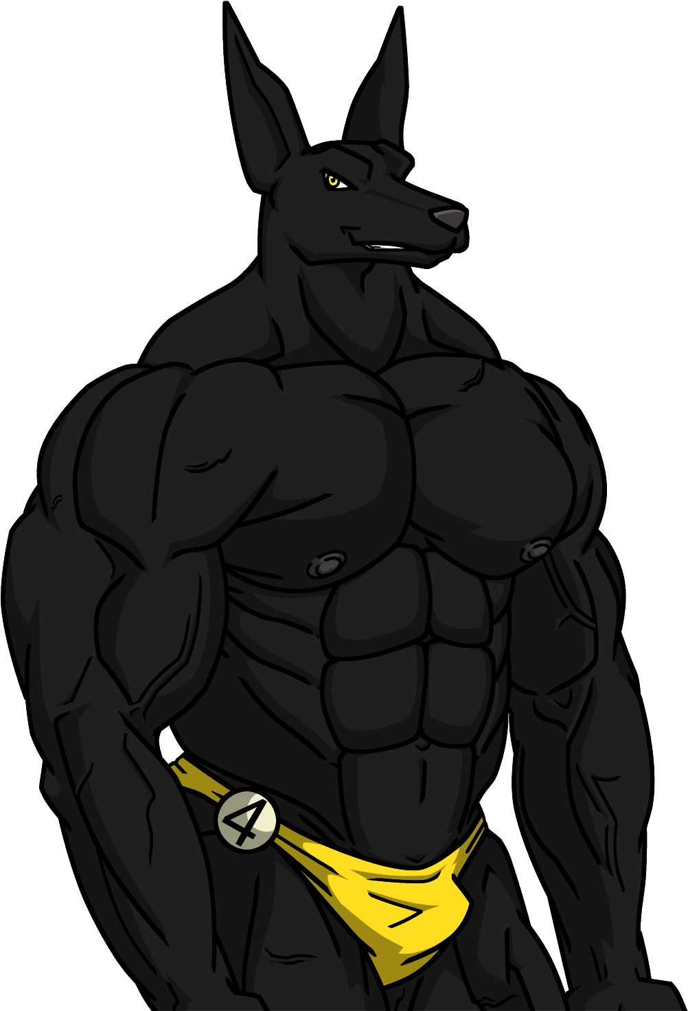 Anubis Bodybuilder (1113x1500), Png Download