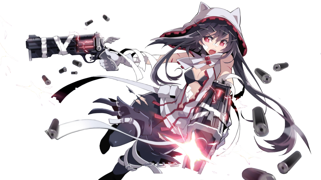 Vivi Magnolia - Anime Girl With Guns (1024x576), Png Download