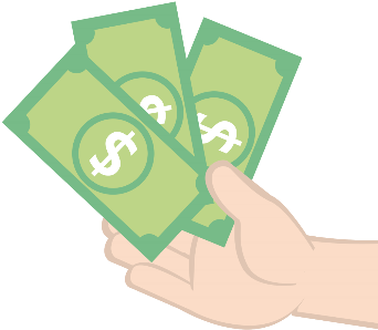 Free Money Vector Png - Pay Money Vector Png (360x360), Png Download