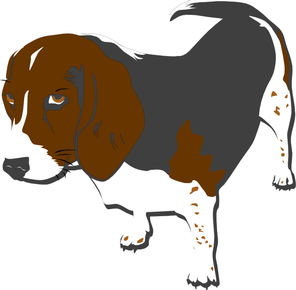 How To Set Use Grey Beagle Clipart (600x589), Png Download