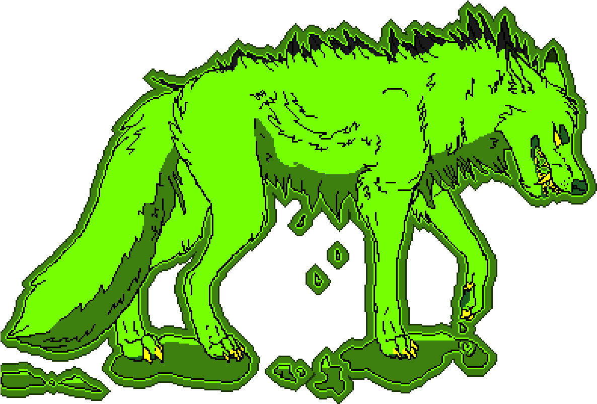 Toxic Wolf - Wolf Toxic (1200x900), Png Download