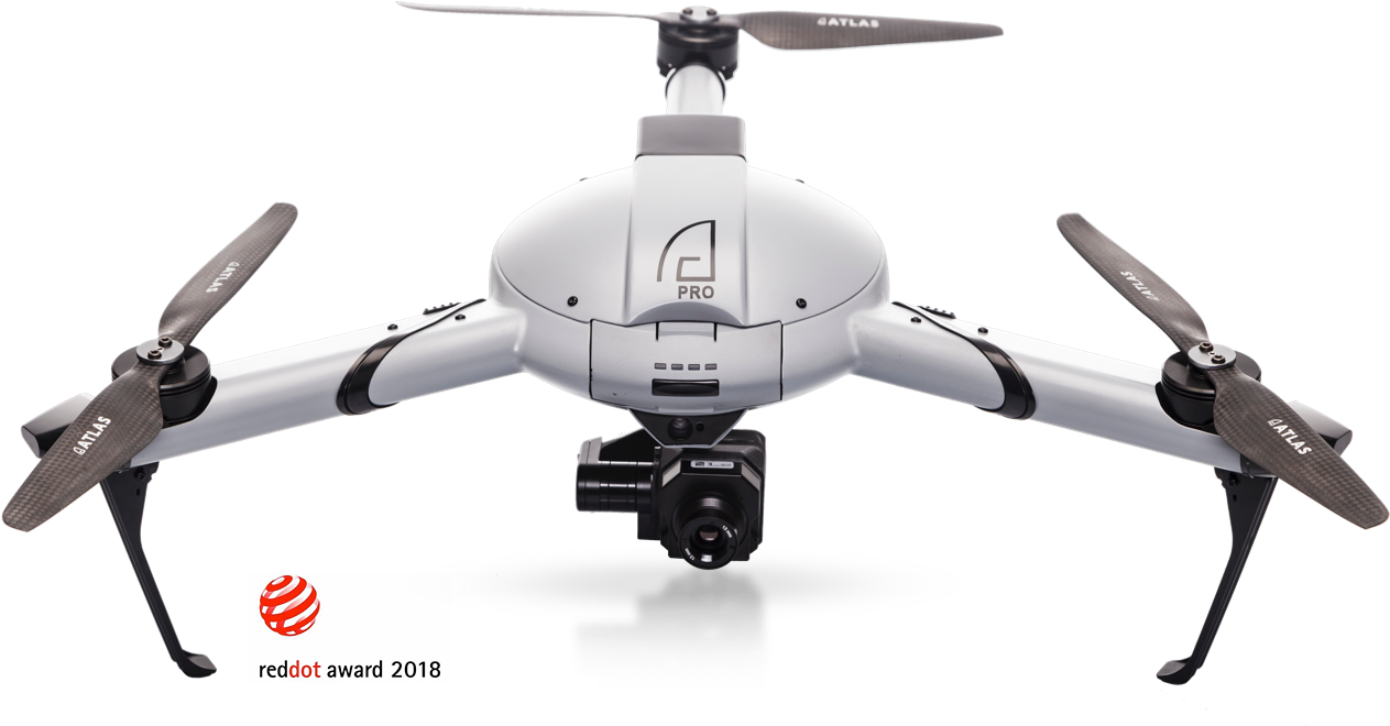 Drone Pro - Atlas Dynamics Drone (1263x660), Png Download