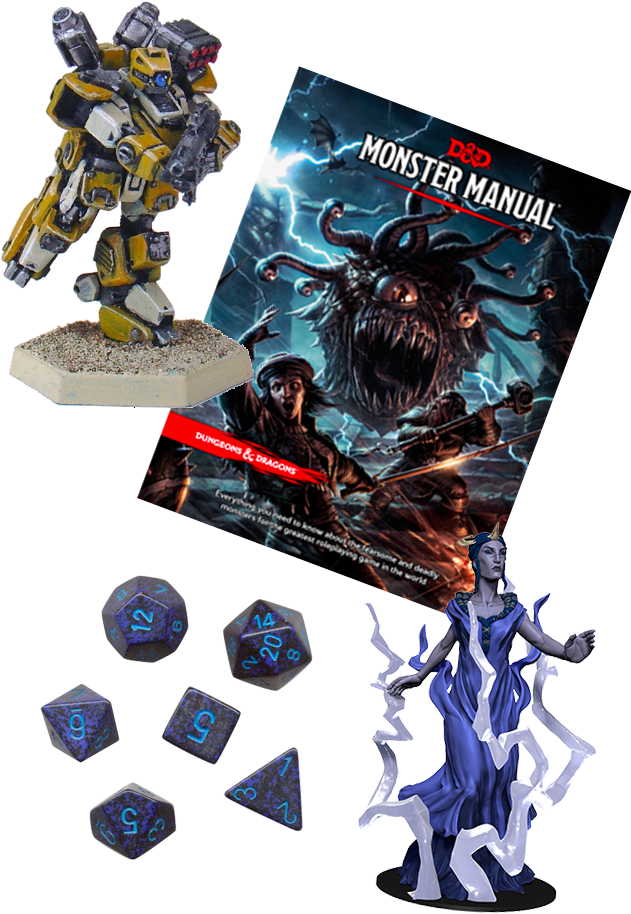 From Books, Game Mats, Dice, Paints, Modules, Miniatures - Poster (644x950), Png Download