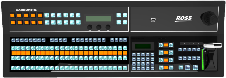 Carbonite Black 1s Control Panel - Ross Carbonite Black Switcher (1024x323), Png Download