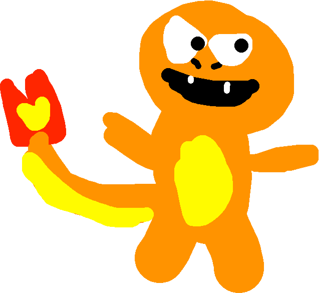 Charmander - Drawing (637x585), Png Download