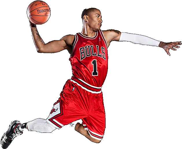 Ordering Is Literally A Slam Dunk - Derrick Rose Dunk Png (673x569), Png Download