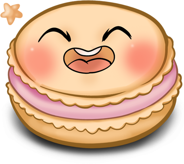Happy Macaron (618x618), Png Download