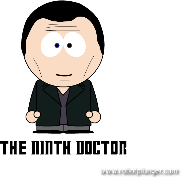 The Ninth Doctor - Cartoon (917x833), Png Download