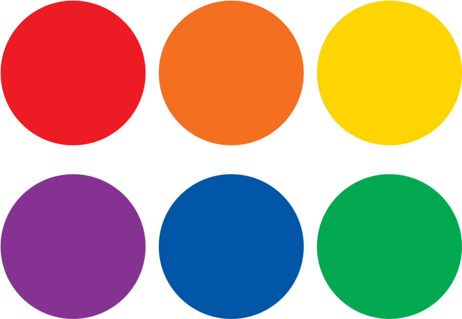 Colorful Circles (900x900), Png Download