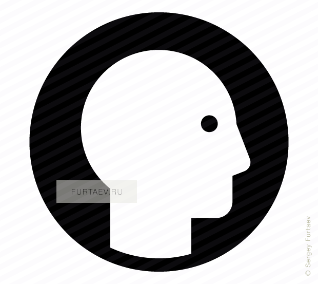 Vector Icon Of Male Profile Against Circle (620x553), Png Download