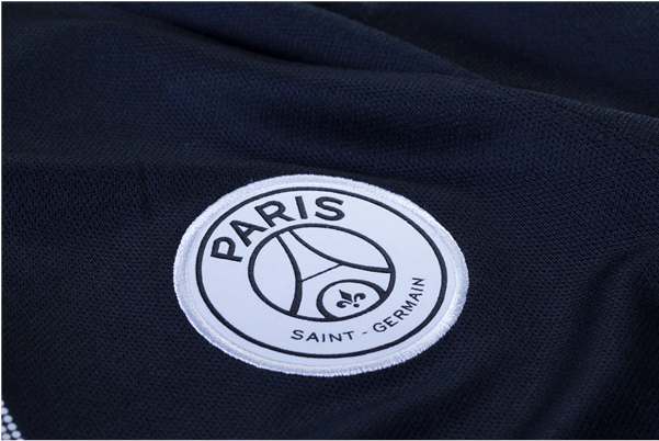 Paris Saint Germain 18/19 Jordan Black Jersey Mbappé - Label (600x600), Png Download