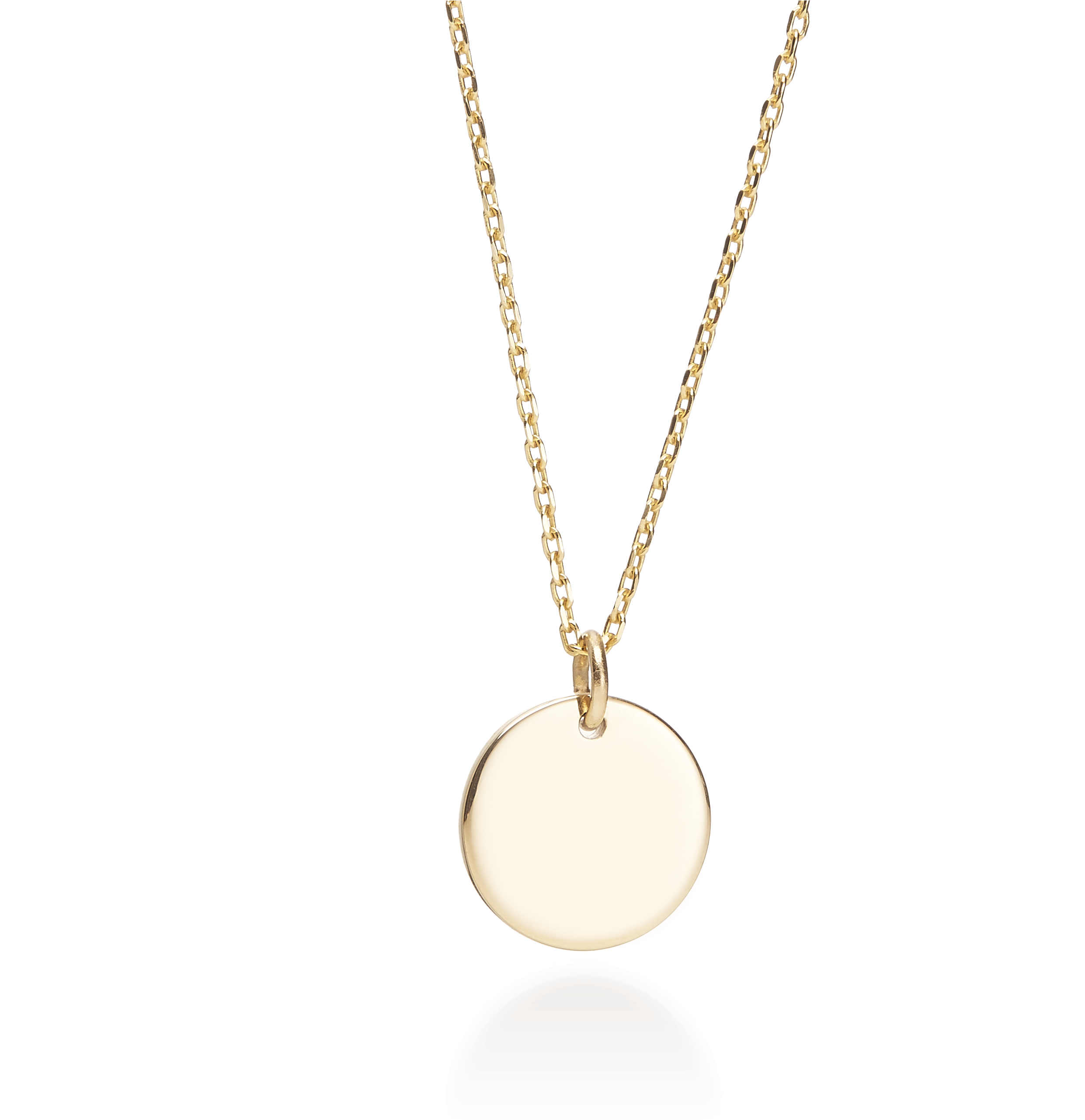 9ct Yellow Gold Small Round Pendant - Locket (2640x2640), Png Download