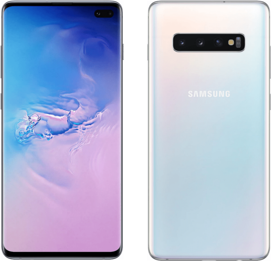In Other Hand Galaxy S10 Has A Single 10 Megapixel - Samsung Galaxy S10+ Prism Blue (1024x1024), Png Download