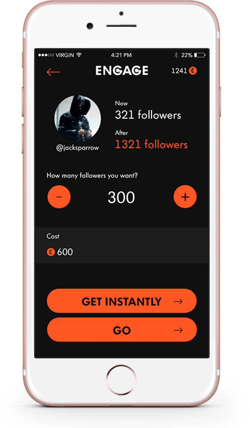 Instagram Likes And Followers Social - Iphone (1280x1771), Png Download