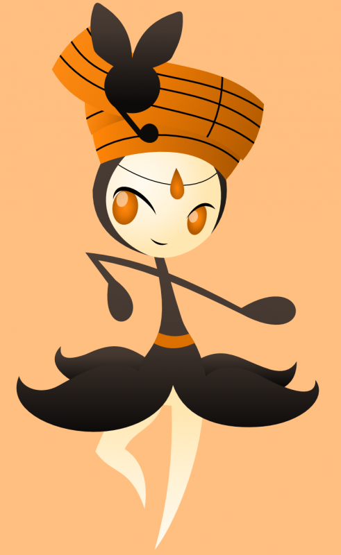 Meloetta - Cartoon (491x800), Png Download