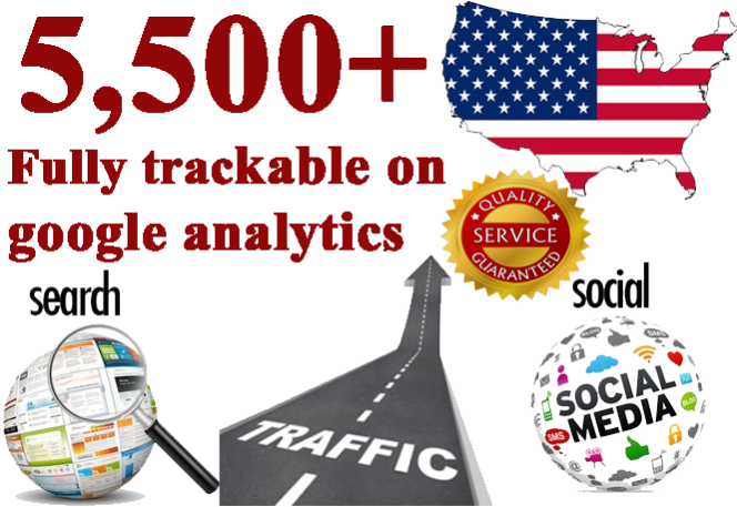 5500 Usa Web Traffics From Social Media Networks - Usa Flag (680x458), Png Download