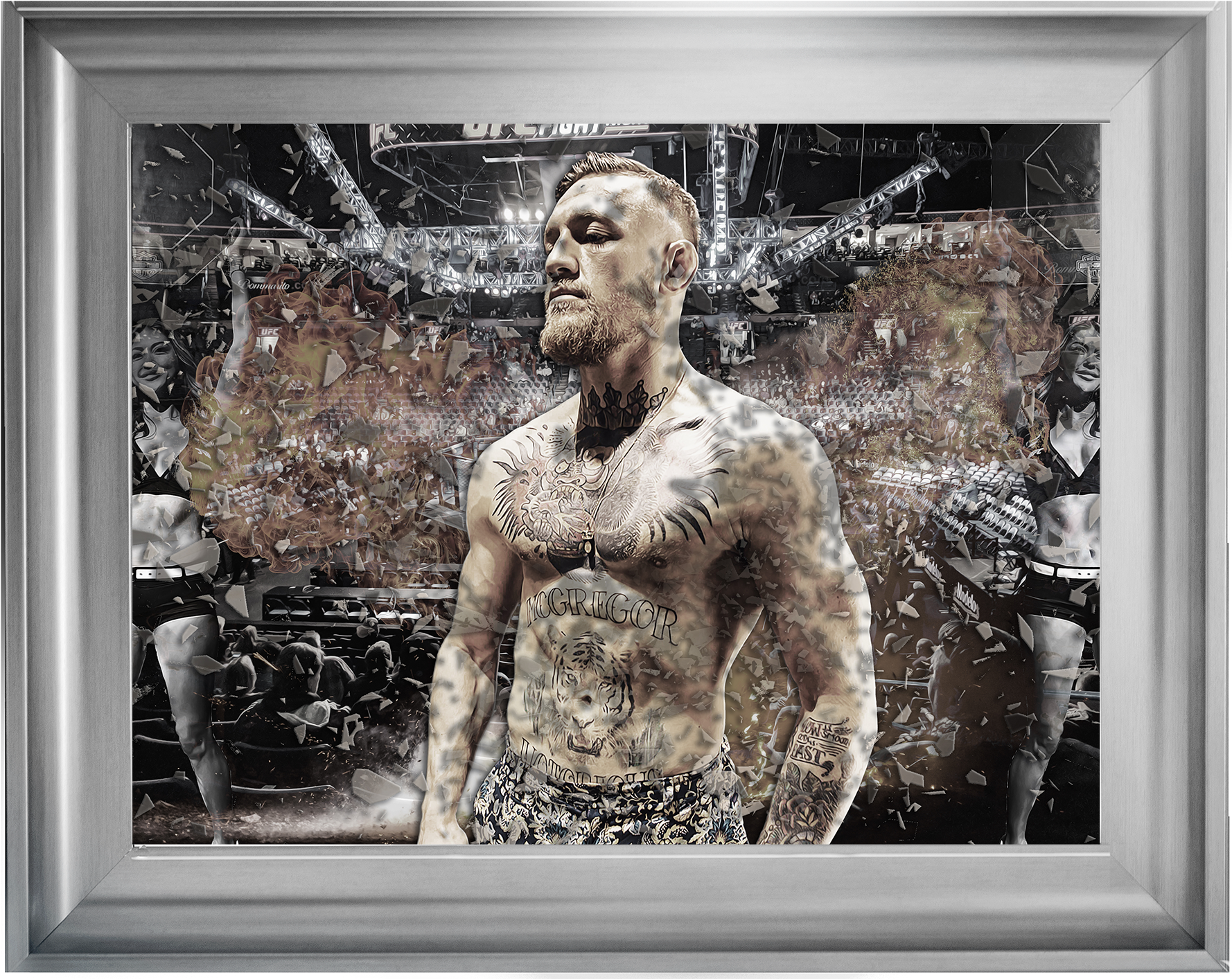 The Luxury Conor Mcgregor Liquid Art - Picture Frame (2067x2067), Png Download