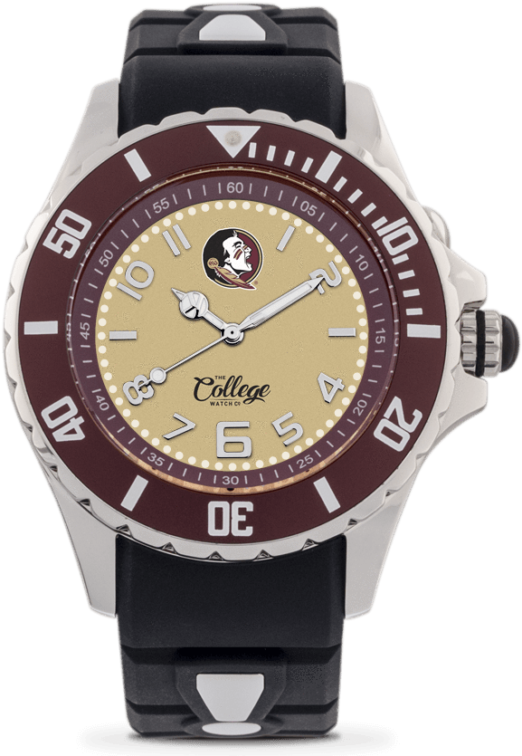 Florida State Seminoles Watch - Rolex Watch Black Dial (800x850), Png Download