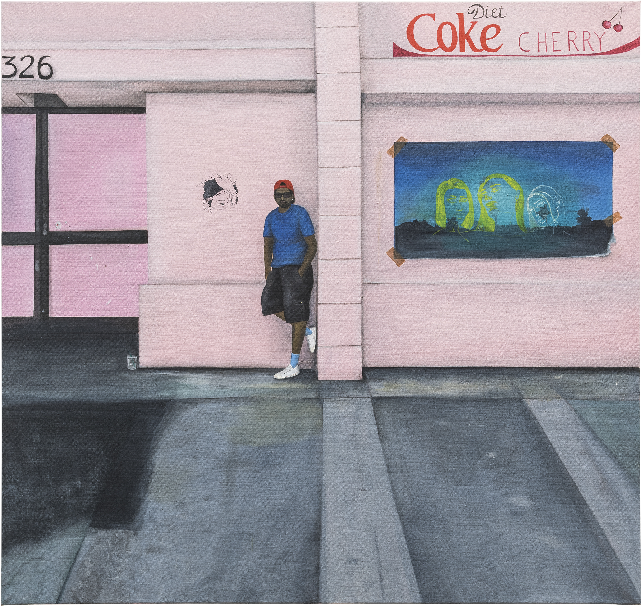 As Frieze Los Angeles Opens, Three Young California - Bus Stop (2500x3125), Png Download