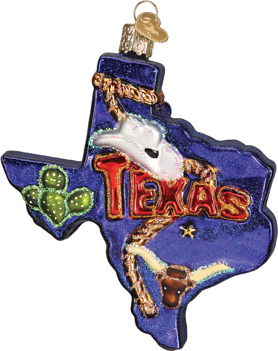 State Of Texas Ornament - Cross (1200x1200), Png Download