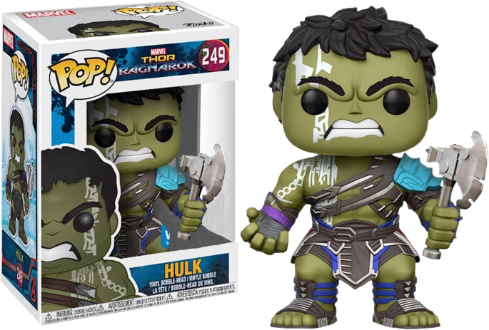 Thor 3 Ragnarok Hulk With Axe Us Exclusive Pop Vinyl - Funko Pop Hulk Thor Ragnarok (685x463), Png Download