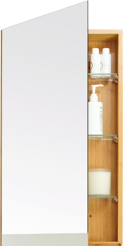 Single Cabinet 700 In Bamboo - Cupboard (900x900), Png Download