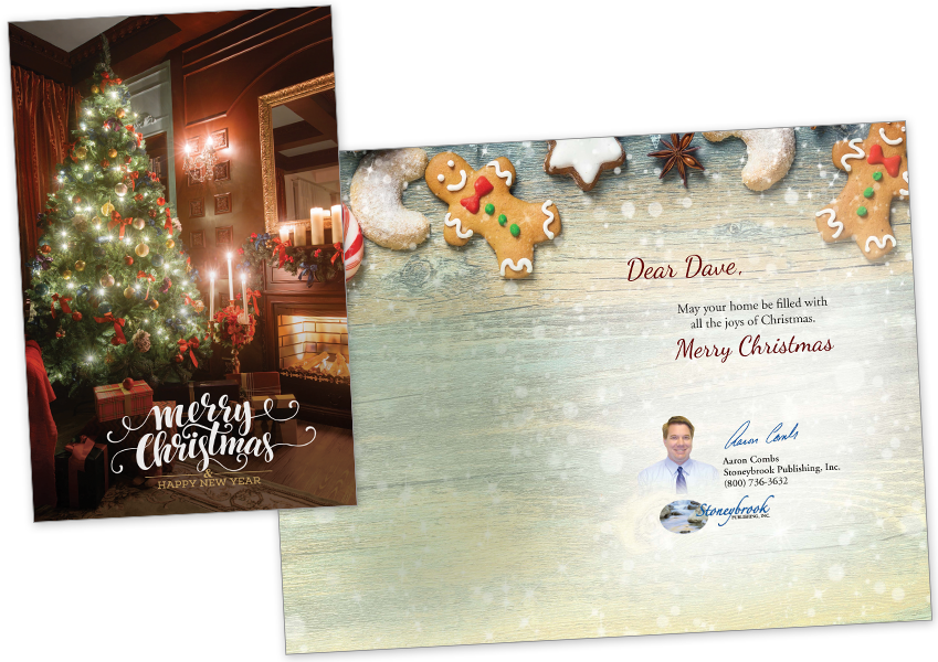 2018 Thanksgiving Card Style "e" - Christmas Lights (849x600), Png Download