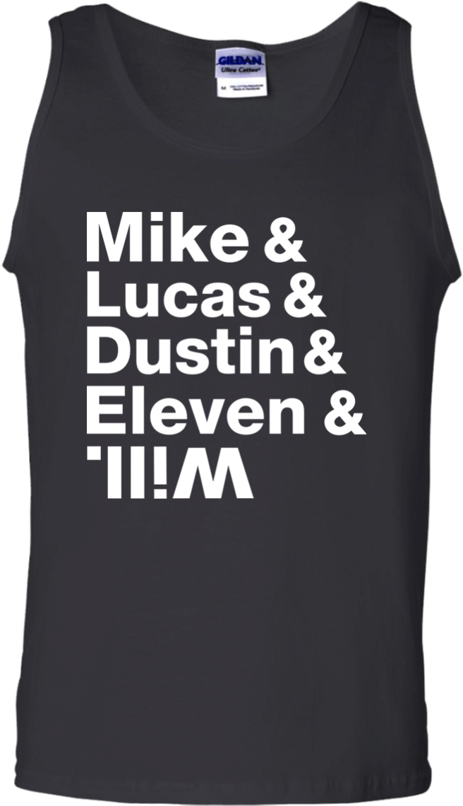 Mike, Lucas, Dustin, Eleven - T-shirt (1155x1155), Png Download