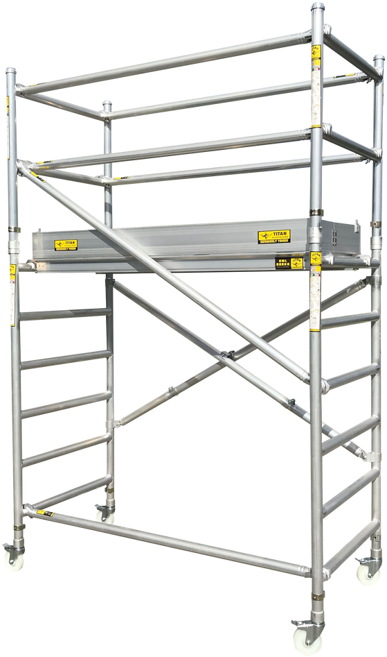 Titan Mini Mobile Scaffolding Guardrail Kit - Scaffolding (960x1280), Png Download