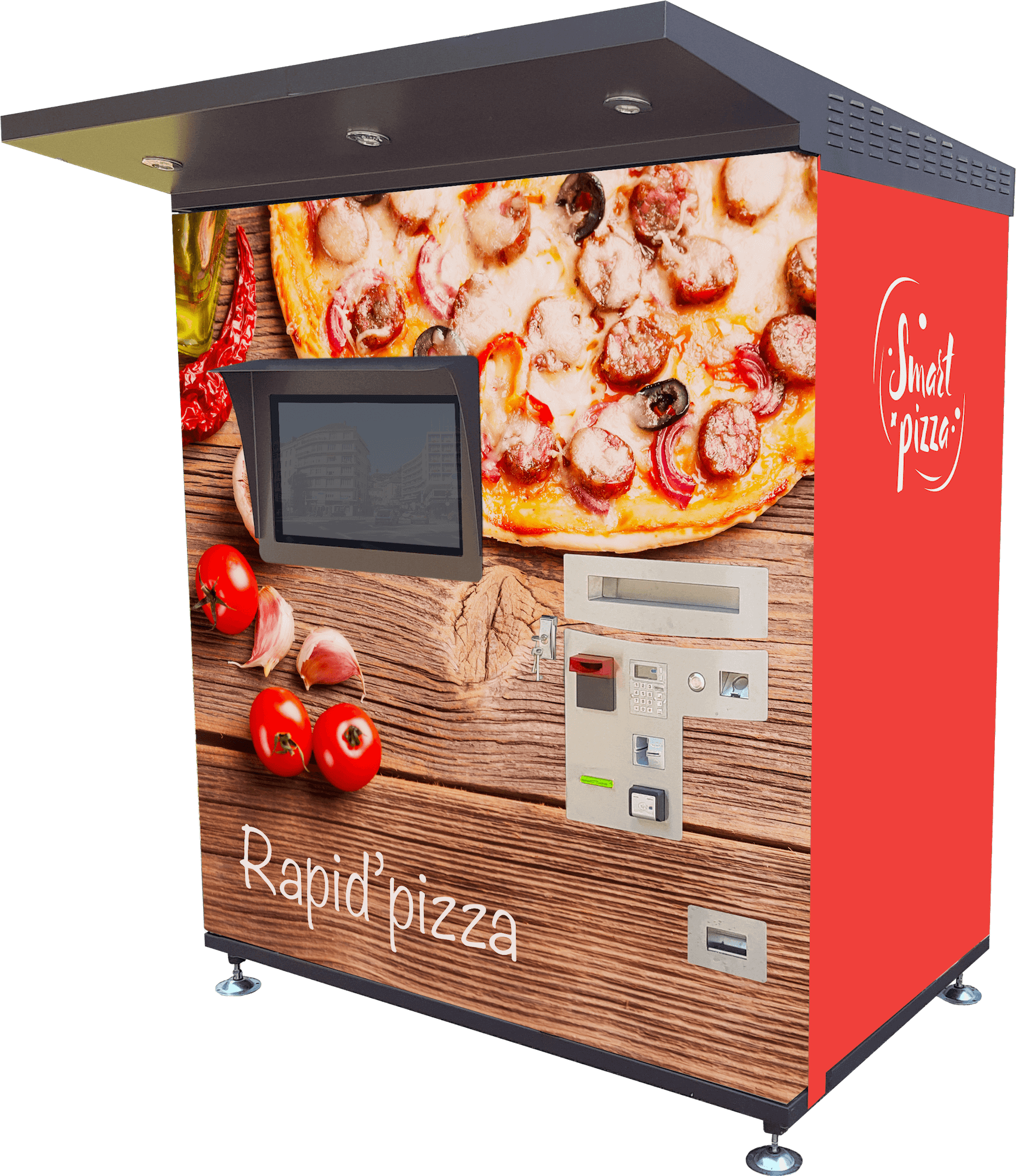 Smart Pizza V1 - Distributeur Automatique De Pizza (1708x1976), Png Download