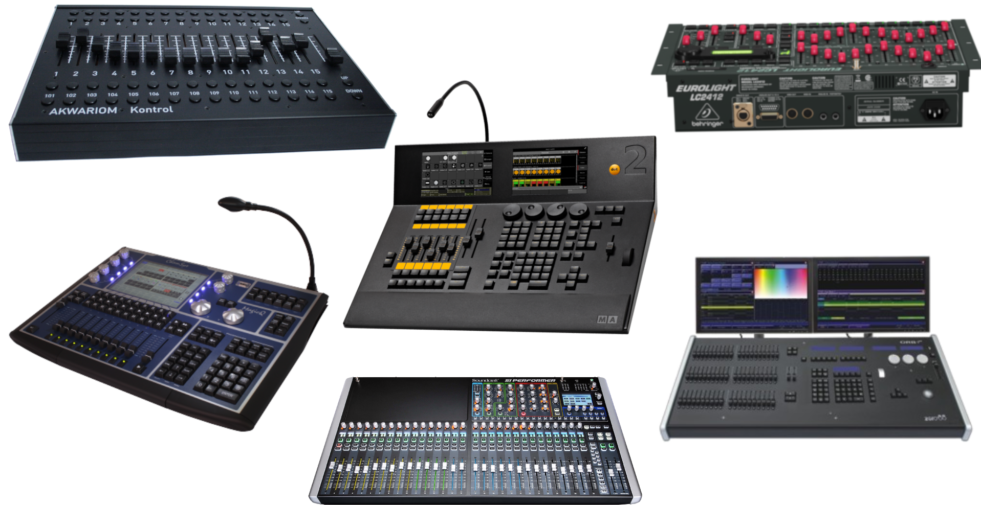 Many Types Of Dmx Pults Used To Control Analog Led - Studio (1920x1080), Png Download