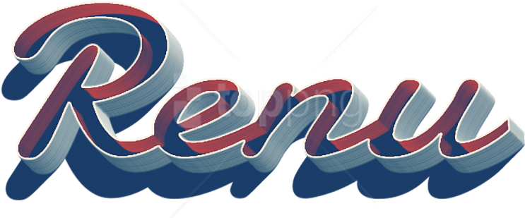 Free Png Renu Missing You Name Png Png Images Transparent - Renu Name Logo Design (850x386), Png Download