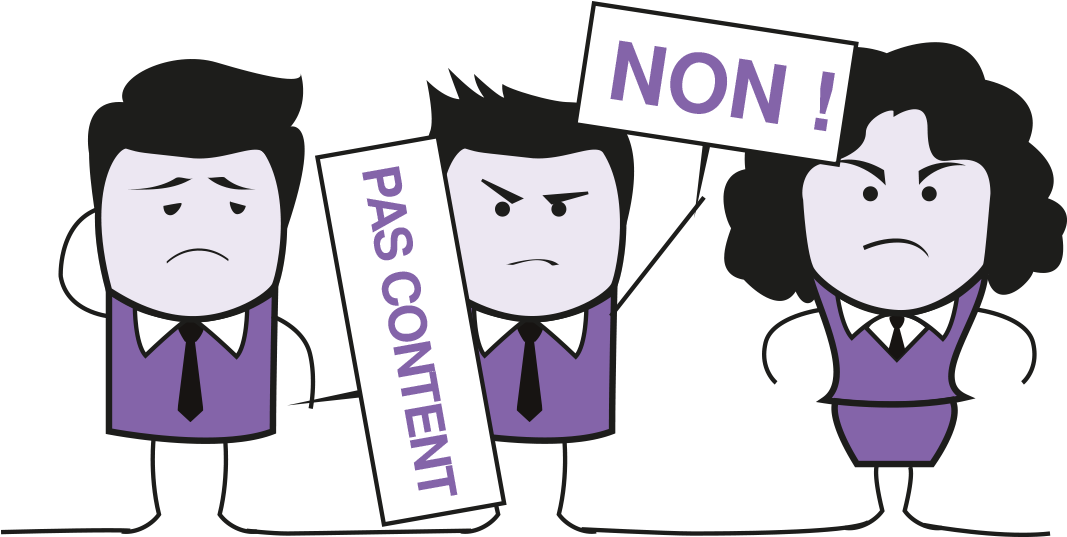 L'accueil Client - Clients Pas Content (1162x582), Png Download
