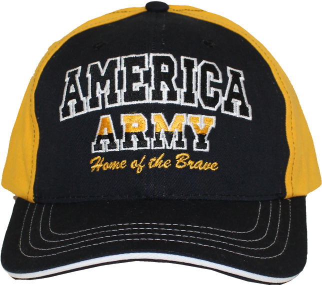 12251 - U - S - Army Hat America Home Of The Brave - Baseball Cap (800x800), Png Download