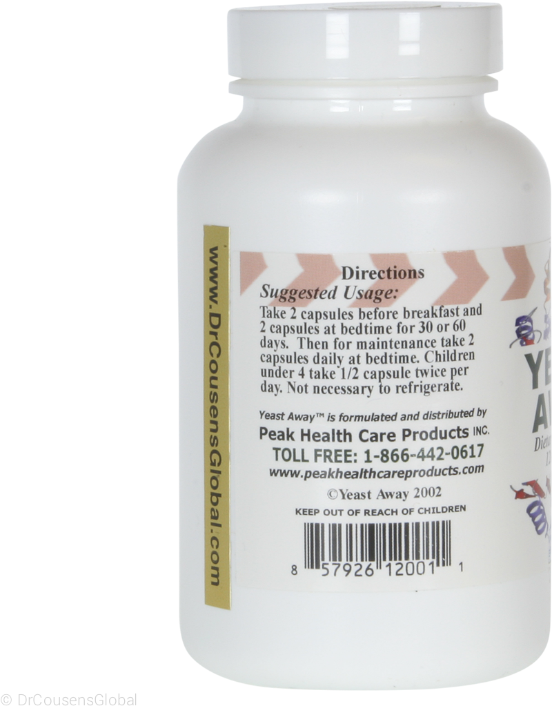 Yeast Away, 120 Capsules - Salmon (1100x1100), Png Download