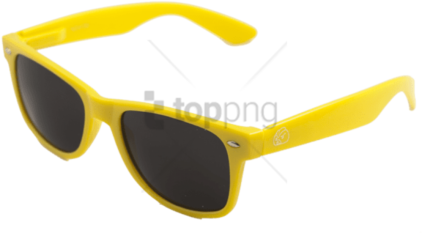 Free Png Wayfarer Sunglasses With Free Microfiber Pouch - Plastic (851x469), Png Download