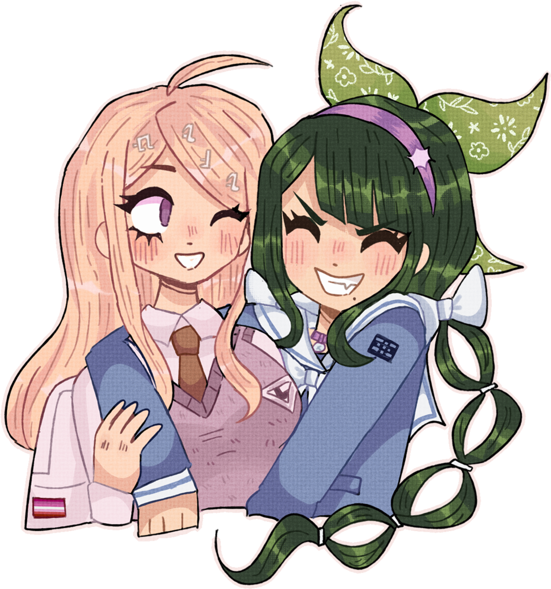 Tumblr Pkyaakhk8h1vrqrc4o1 1280 - Kaede Akamatsu X Tenko Chabashira (1280x1189), Png Download