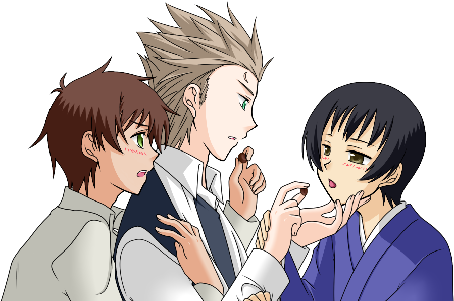 Netherlands Holland Hetalia Aph Japan Spain Photo - Cartoon (1000x650), Png Download