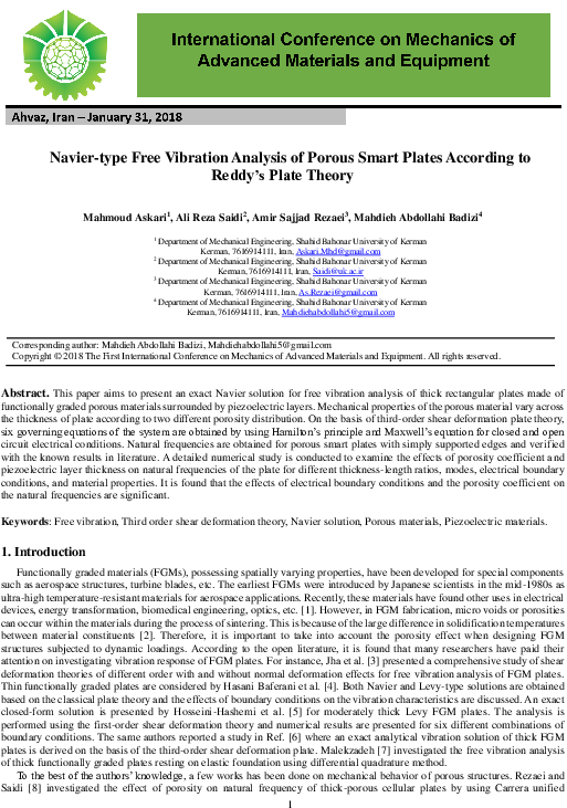Navier Type Free Vibration Analysis Of Porous Smart - Folio Thirteen From Burchard Of Sion's De Locis Ac (595x842), Png Download