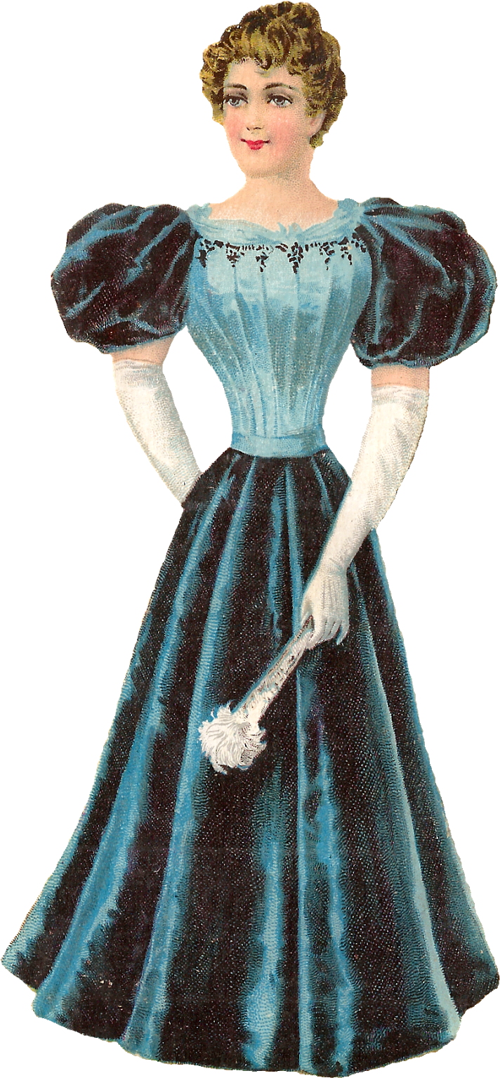 Victorian Women& - Victorian Woman Clipart (797x1600), Png Download