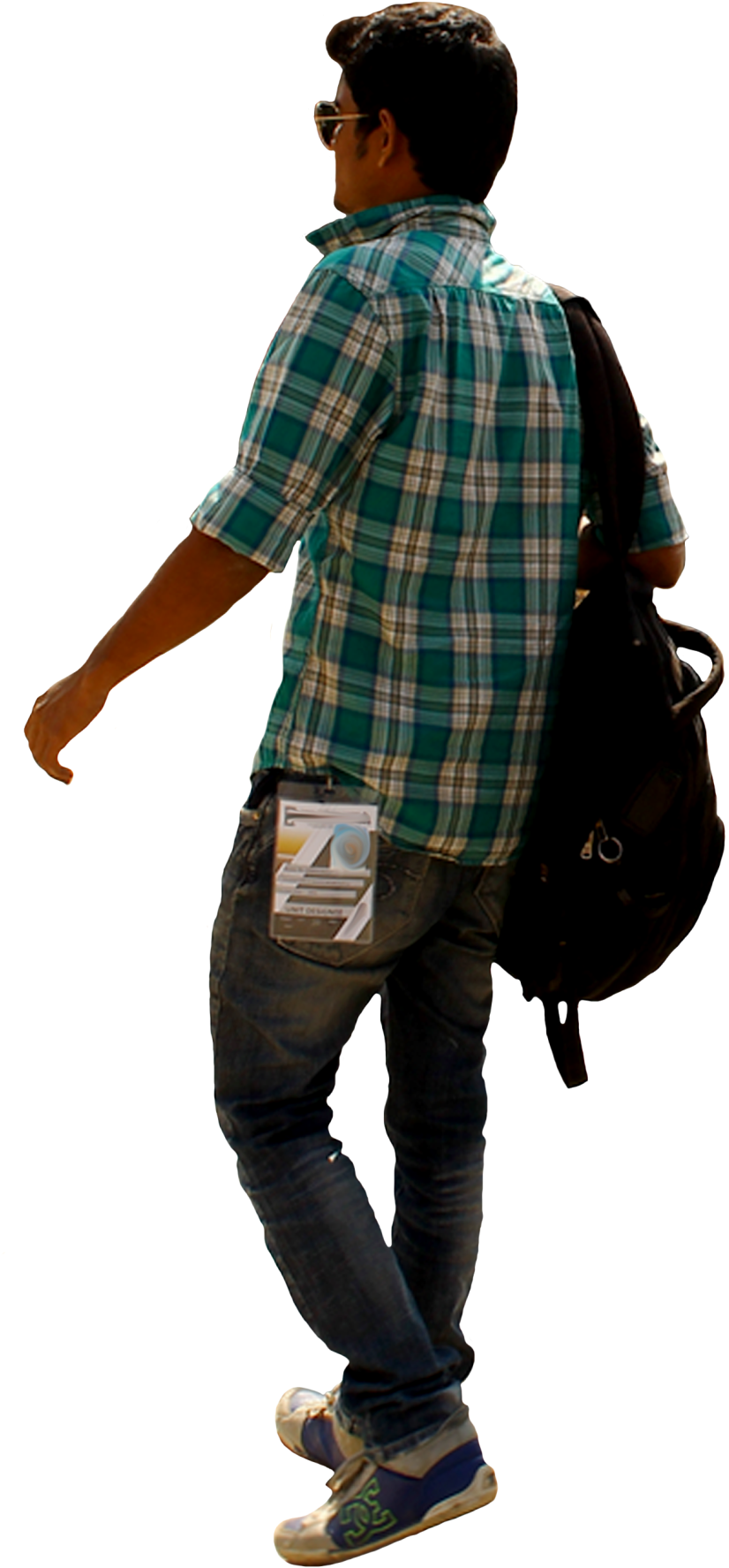 Cutout People - Plaid (839x1920), Png Download