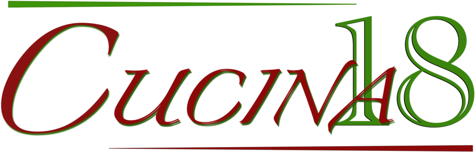 Cucina 18 Red On White (1000x345), Png Download