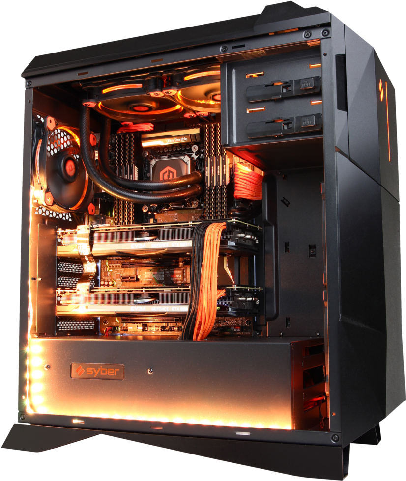This Is A Syber M Series With A M - Syber M Atx Mid Tower Gaming Case (1024x1024), Png Download