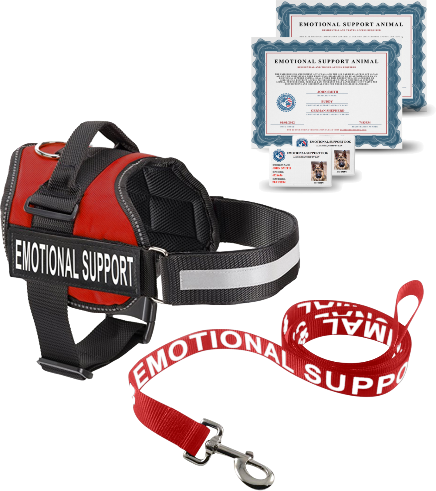 Price - Emotional Support Dog Kit (1437x1617), Png Download