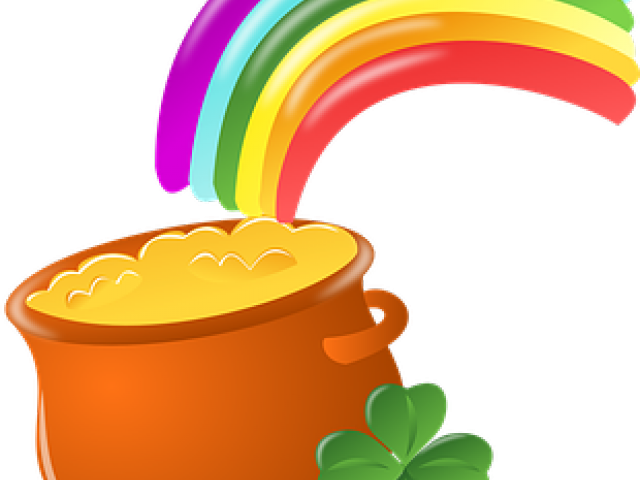 Lucky Symbols Clipart Border Free - St Patricks Day Png (640x480), Png Download